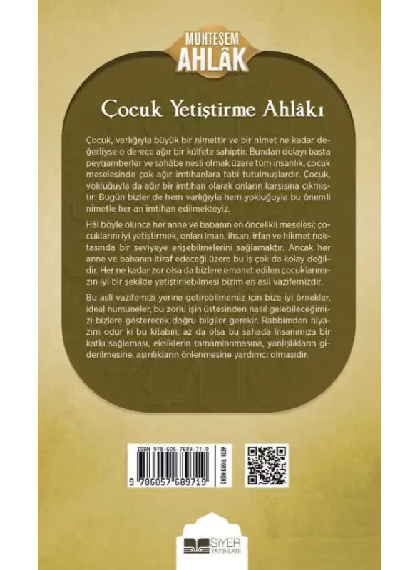 Çocuk Yetiştirme Ahlakı: Muhteşem Ahlak Serisi 3 - insha books
