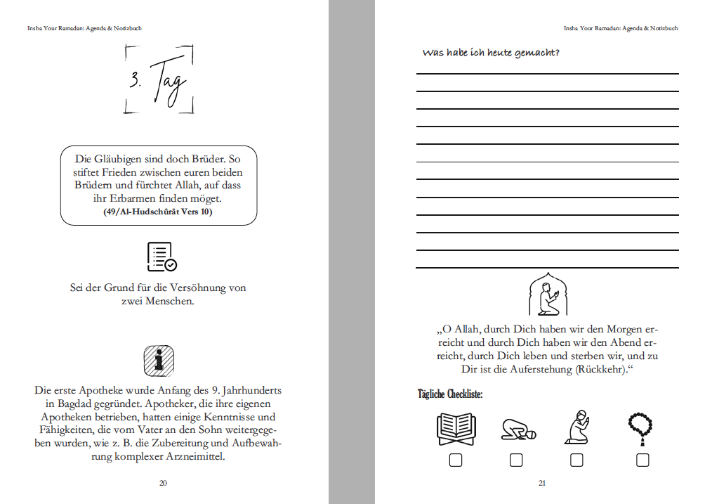 Insha Your Ramadan: Agenda & Notizbuch: Cover 10
