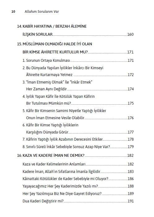 Allahım Sorularım Var - insha books