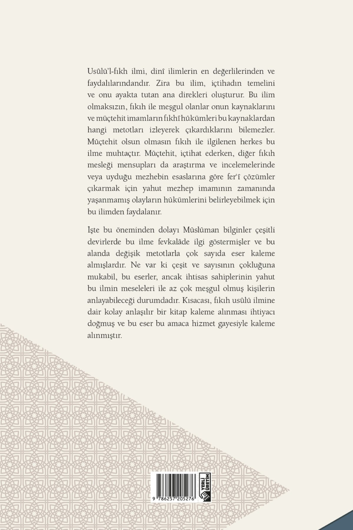 İslam Hukuk İlminin Esasları Usulül Fıkh - insha books