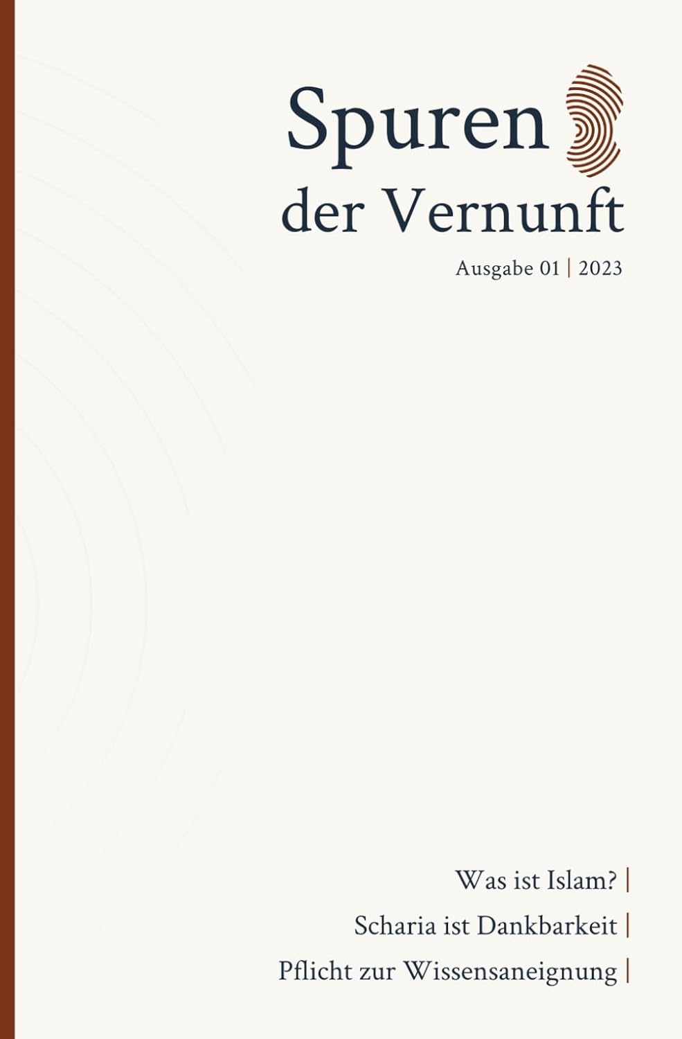 Spuren der Vernunft: Ausgabe 01 (2023) - insha books