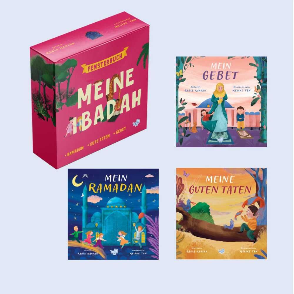 Meine Ibadah (3 Bücher mit aufklappbaren Fenster und Türchen)
