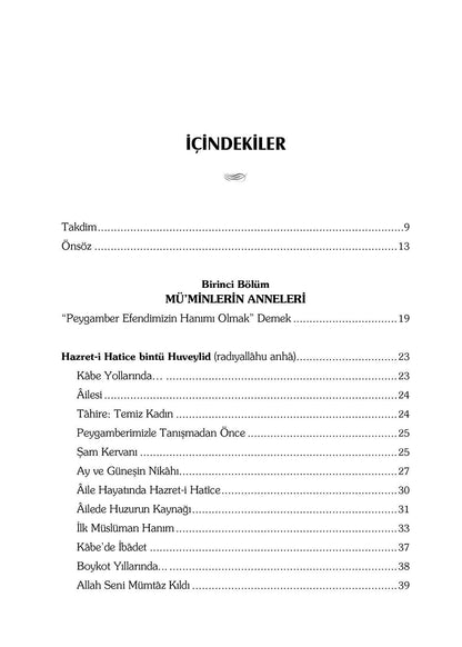 Hanım Gözüyle Mü'minlerin Anneleri (Peygamberimizin Mübarek Zevceleri)